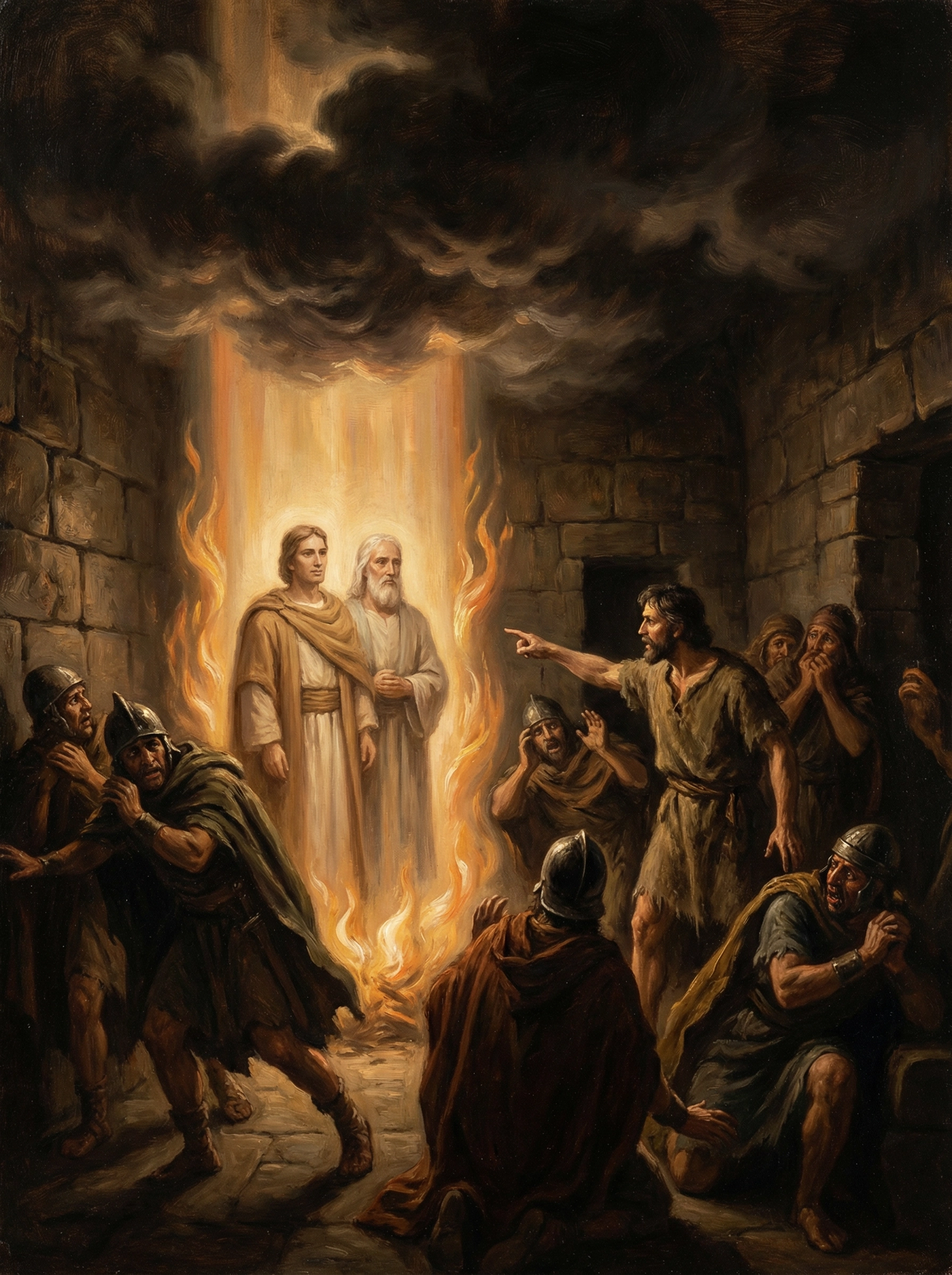 Nephi and Lehi's miraculous prison deliverance and Lamanite conversion