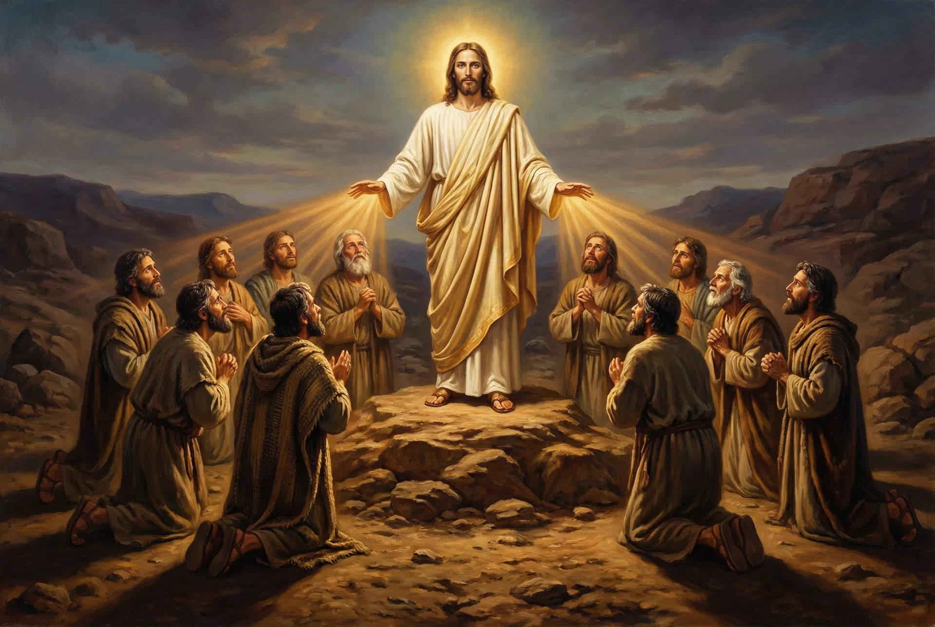 Jesus Christ confers power to Nephite disciples to bestow the Holy Ghost.