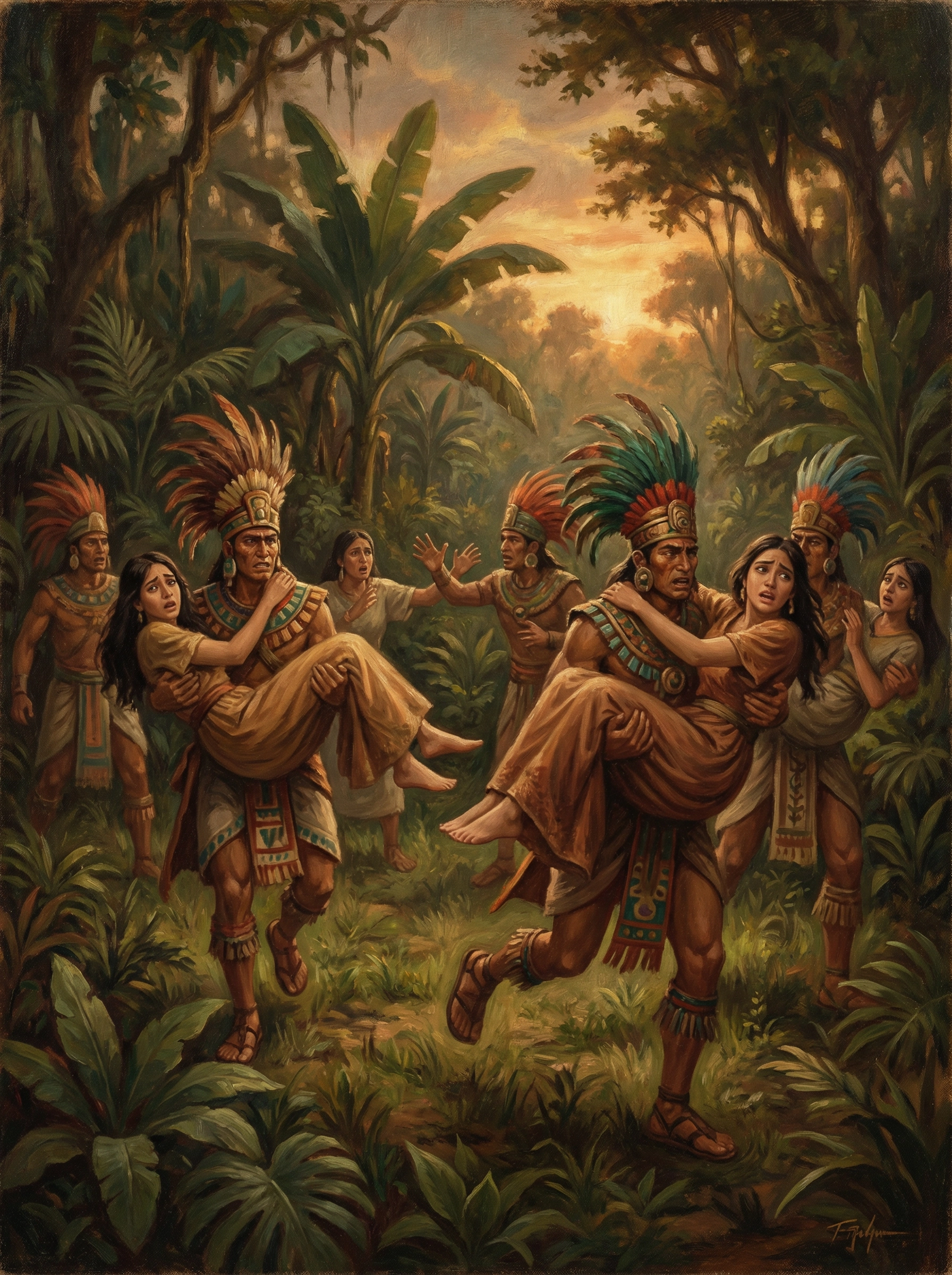 Lamanite Daughters Abducted, War and Peace