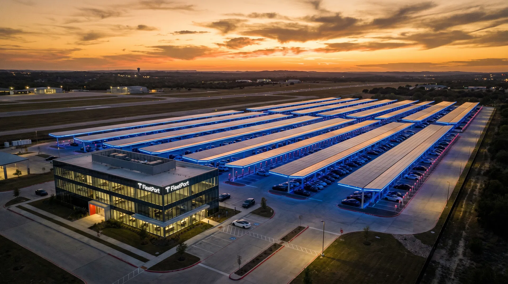 FleetPort Austin facility aerial