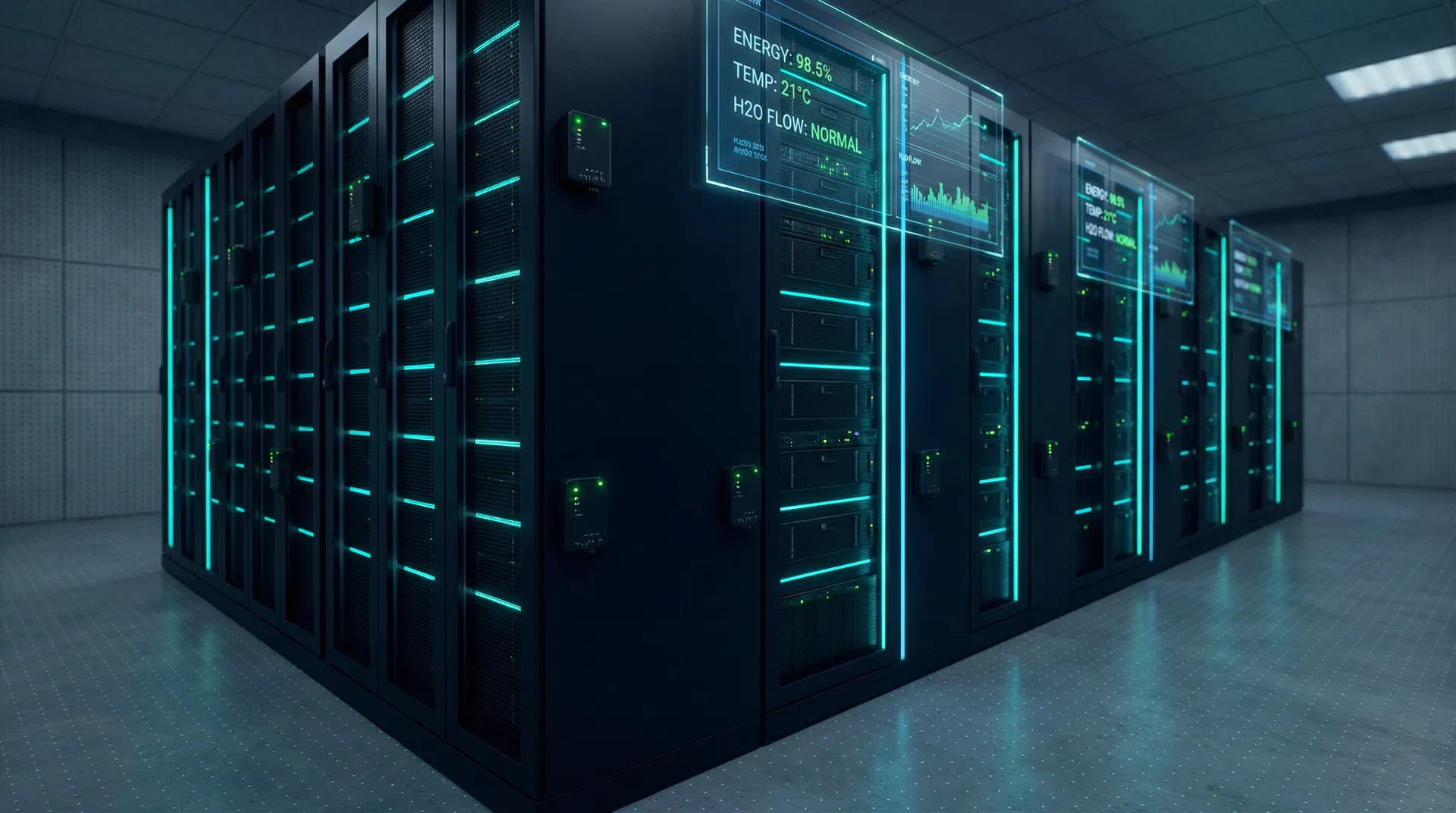 Data center with IoT sensors