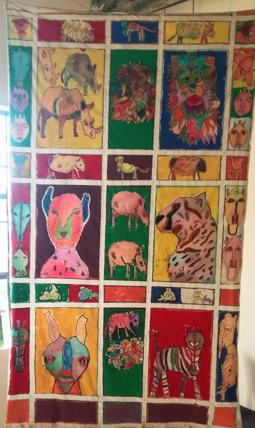 African Wildlife Tapestry