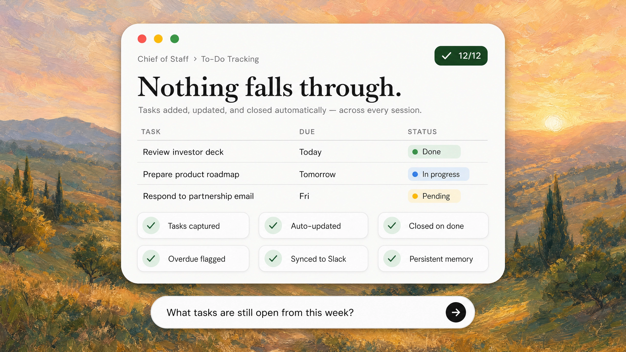 Persistent To-Do Tracking