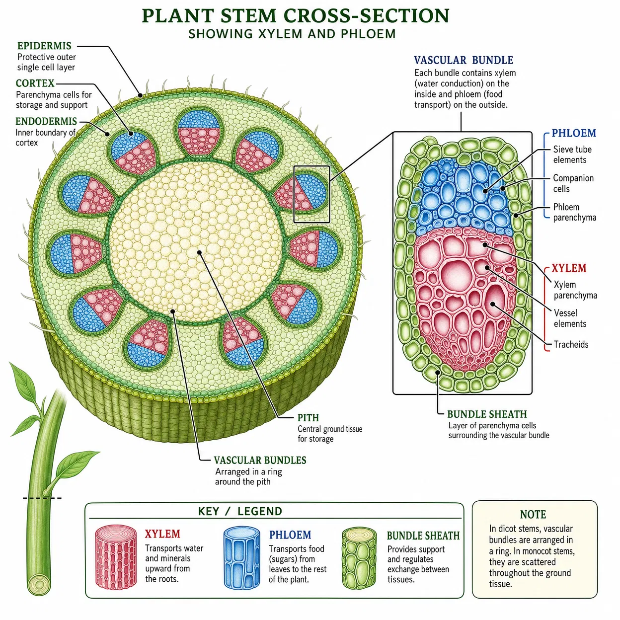 Stem cross-section