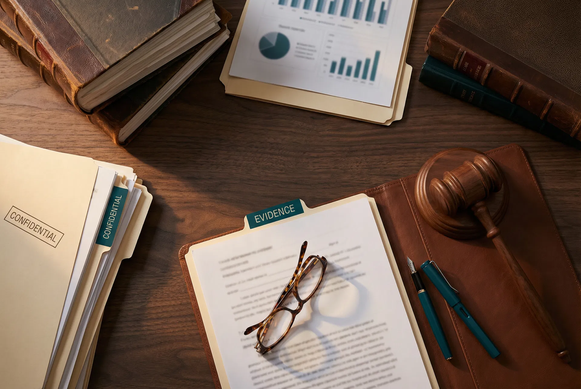 Legal case files and results