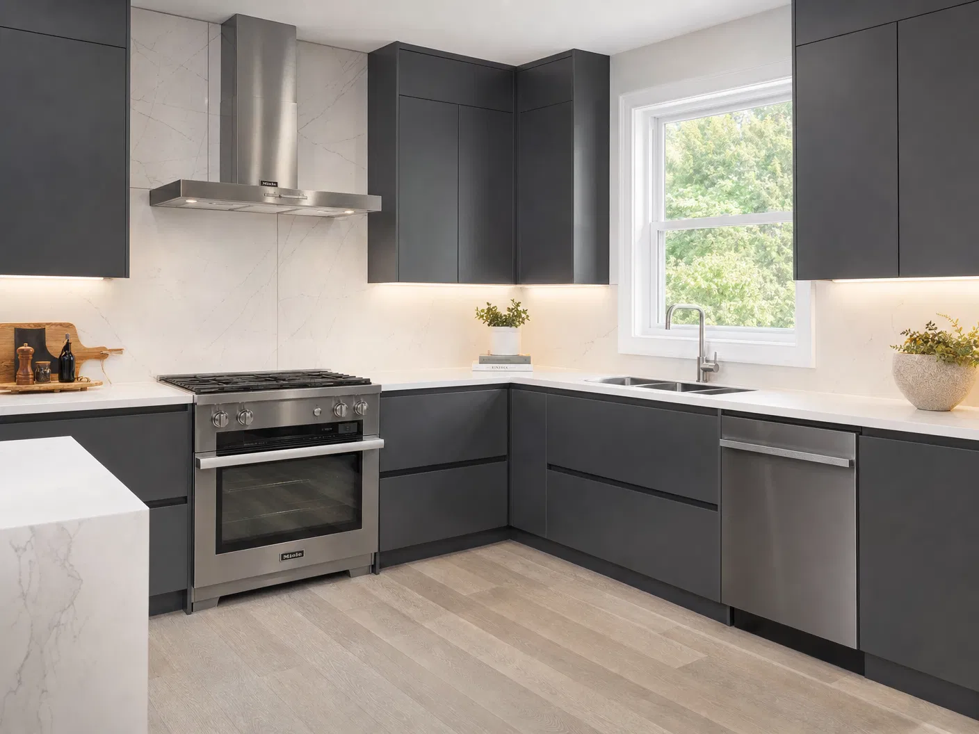 AFTER — Modern Flat Panel + Quartz