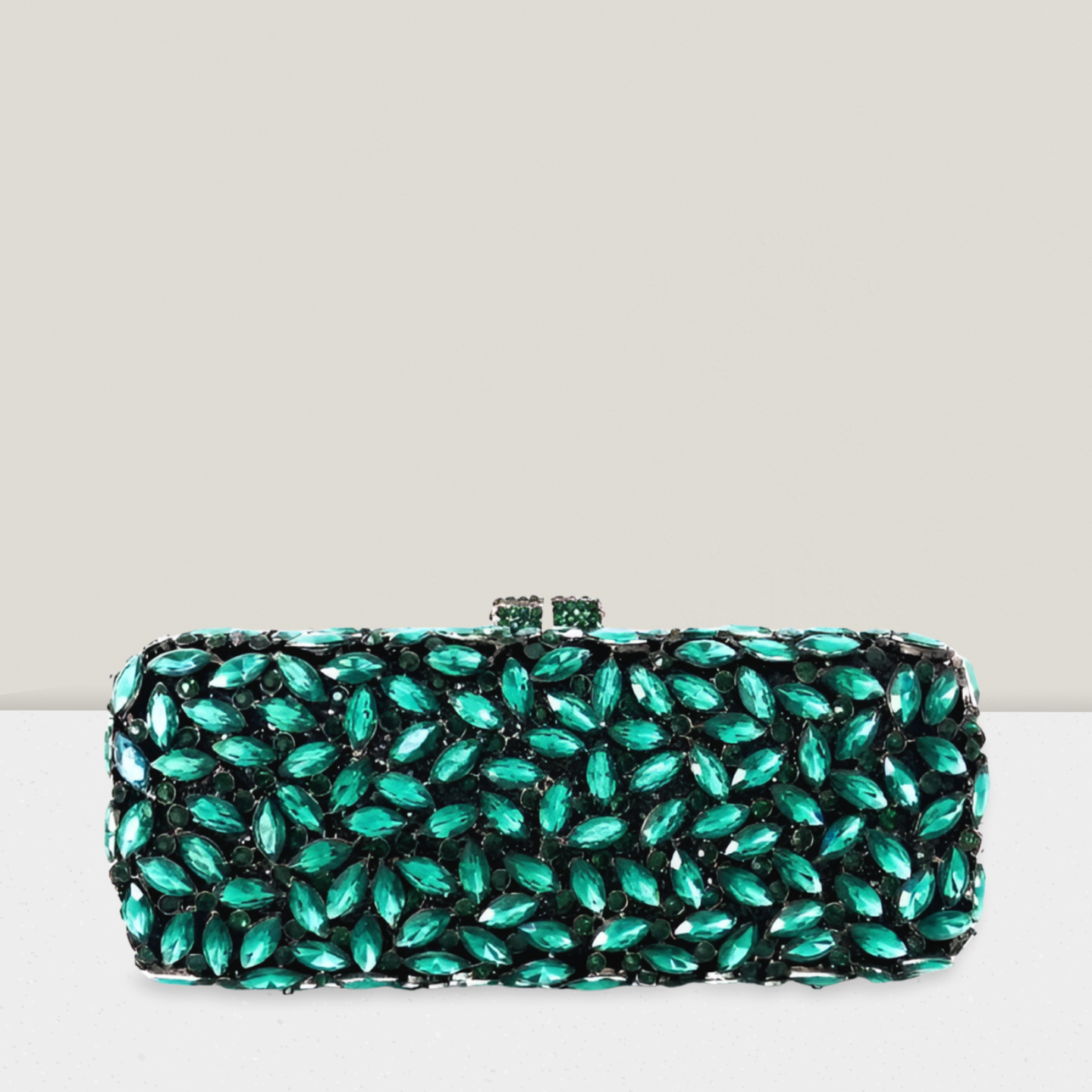 Clutch importada verde esmeralda 
