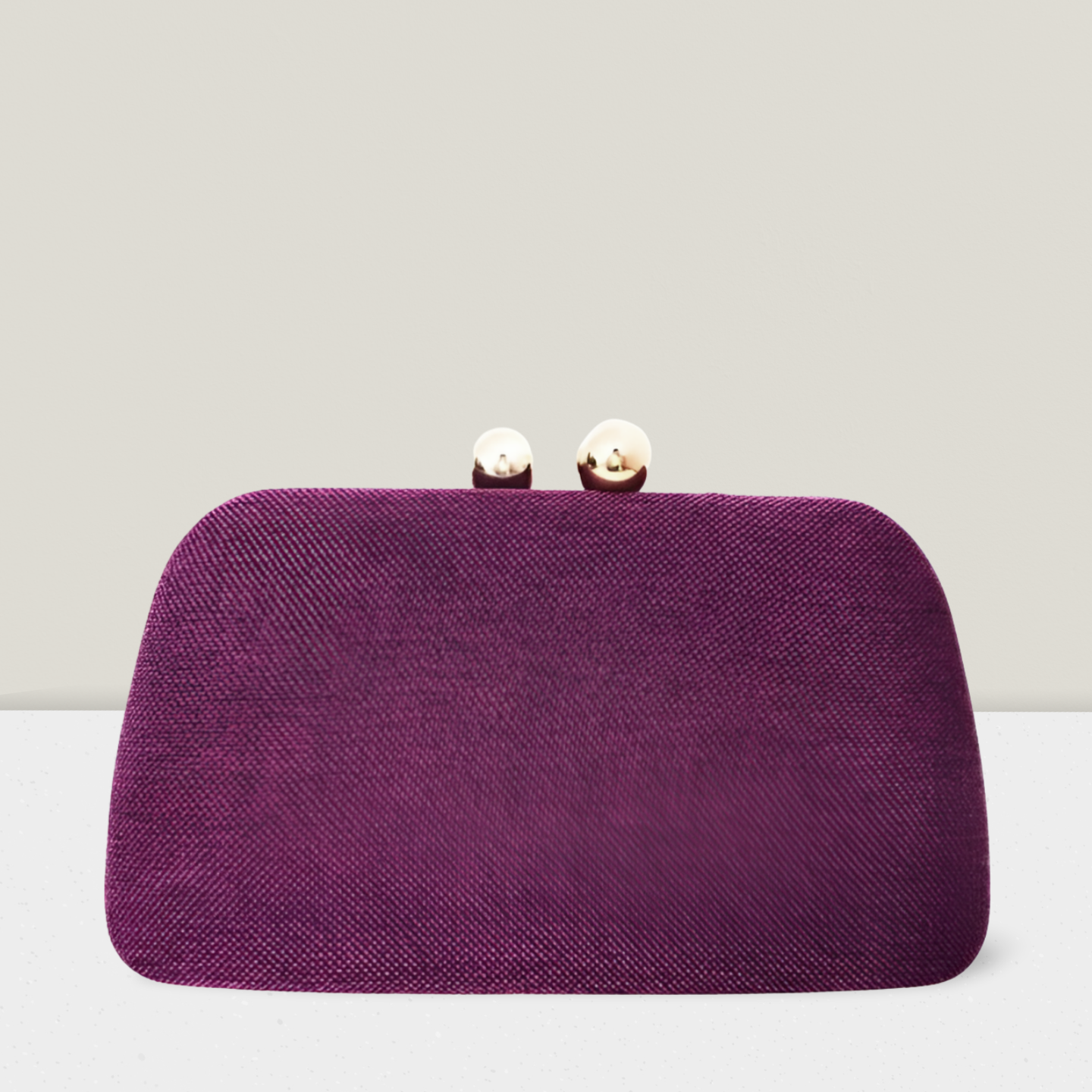 Clutch tecido roxa