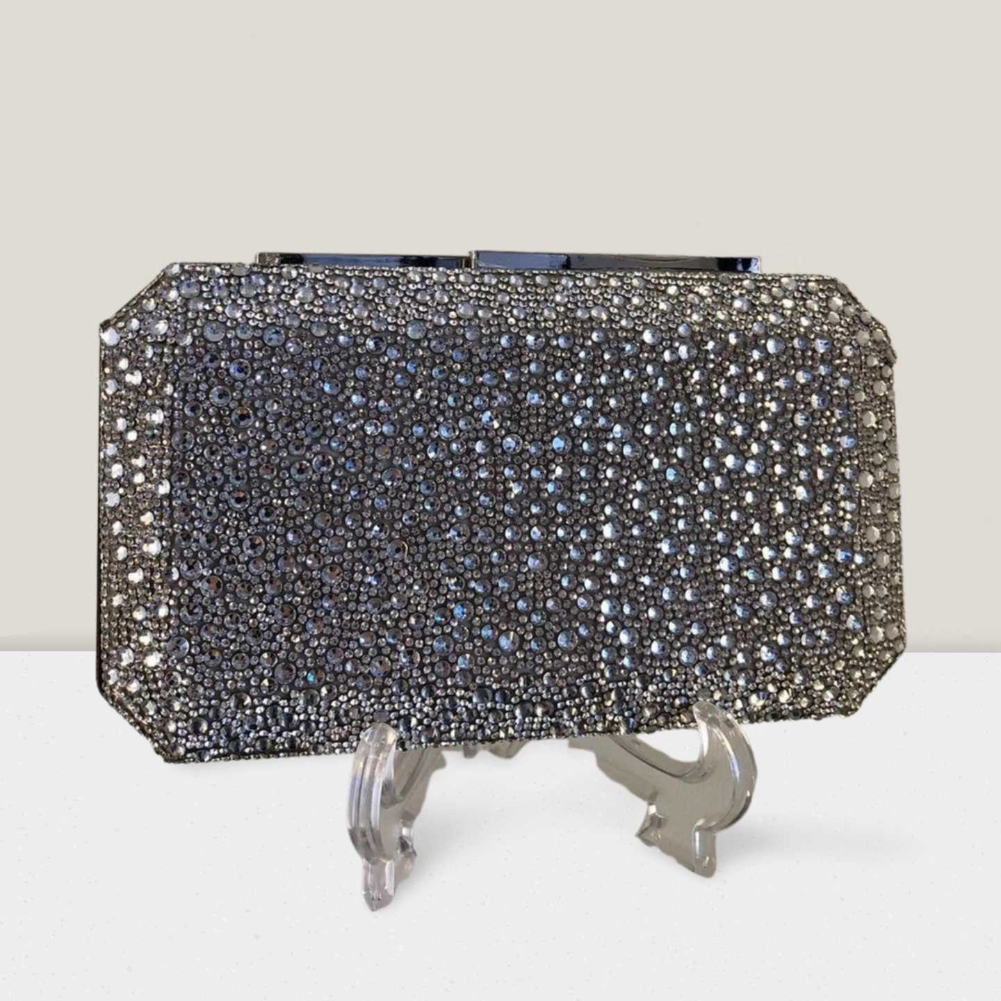 Clutch dois lados prata