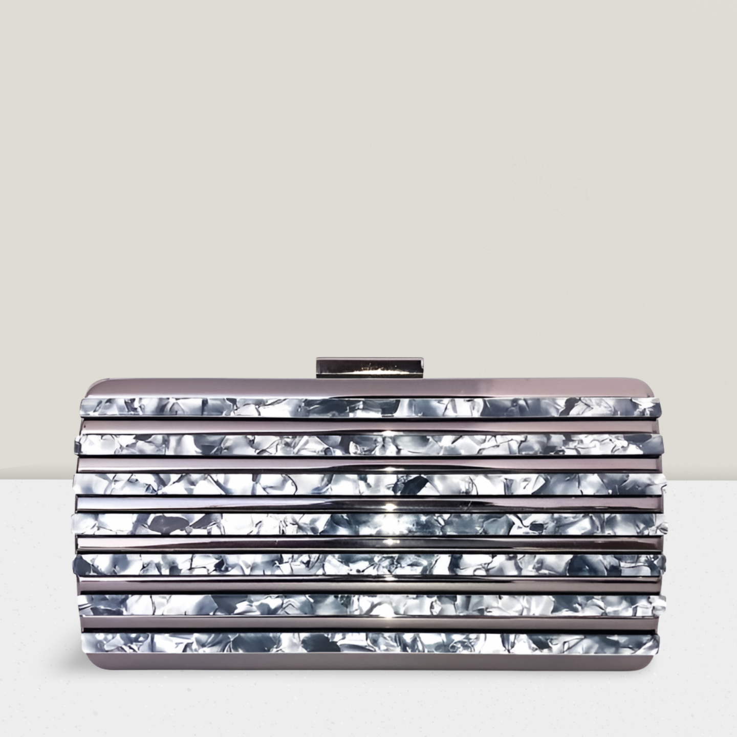 Clutch madrepérola preta 