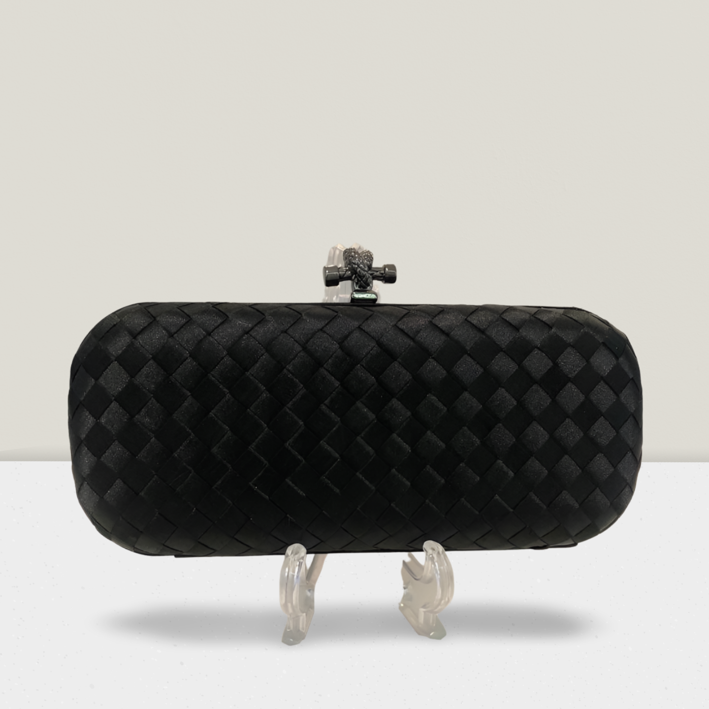 Clutch Preta trançada