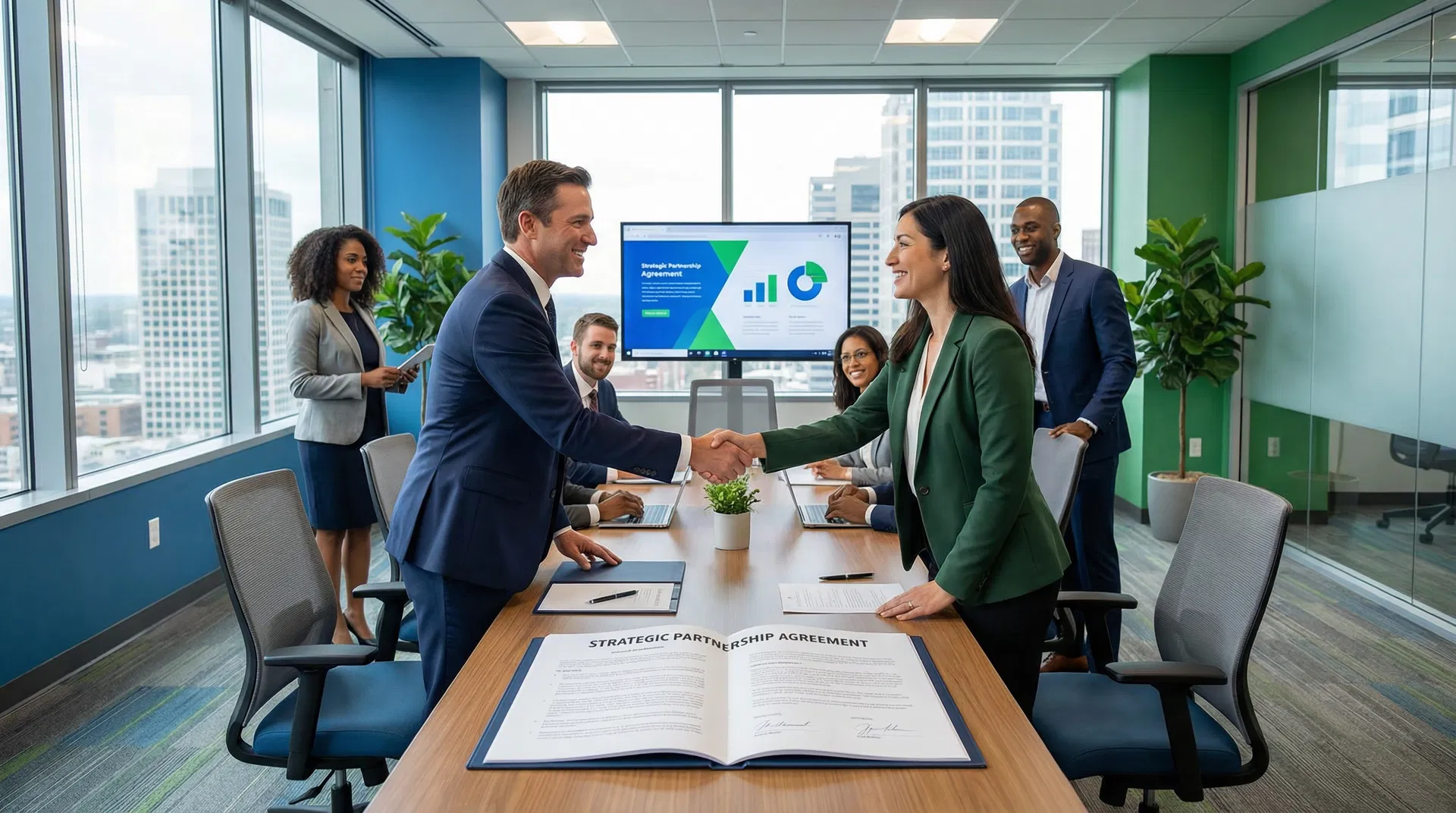 Reunião de negócios