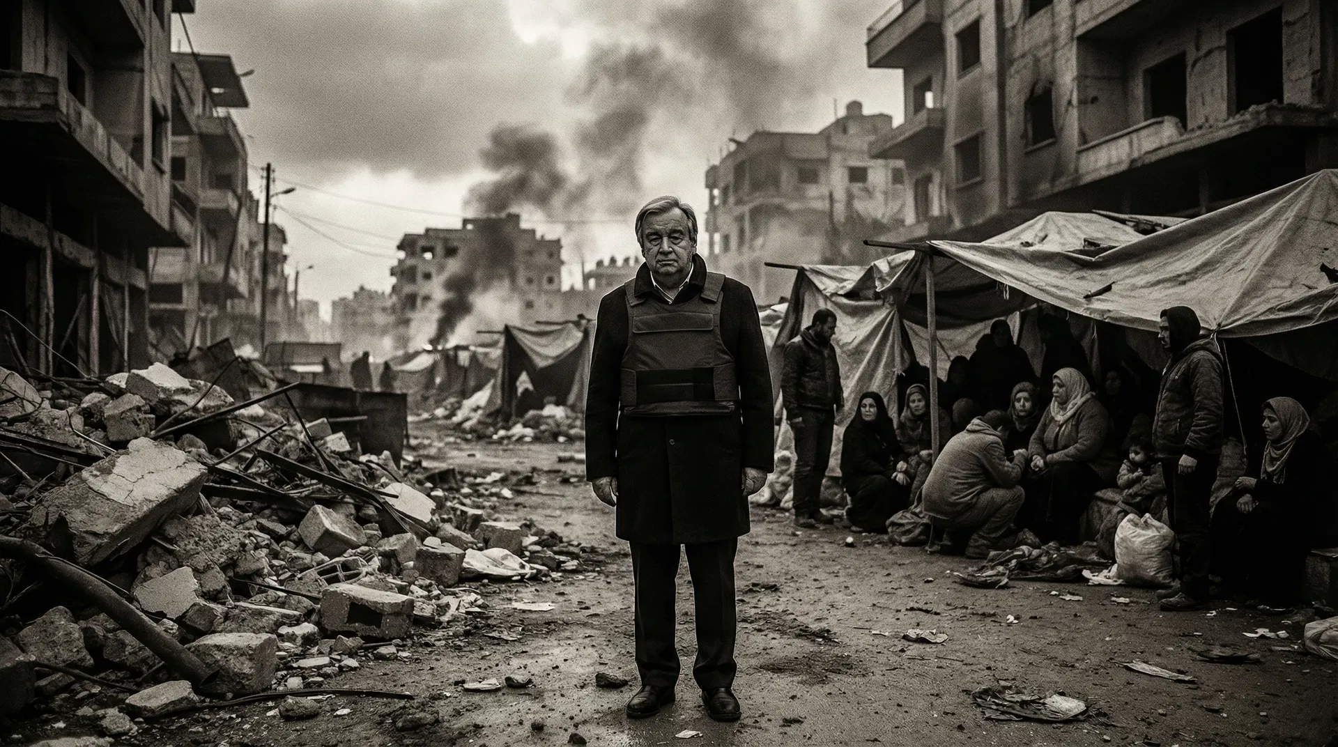 UN Secretary-General António Guterres surveys the devastation in Beirut, where Israeli airstrikes have rendered large portions of the city uninhabitable
