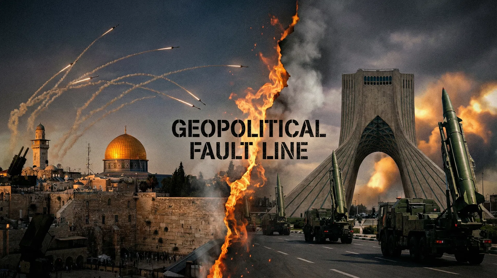 The Israel-Iran geopolitical fault line: A conflict that spans four decades and encompasses proxy wars, nuclear tensions, and direct military strikes.