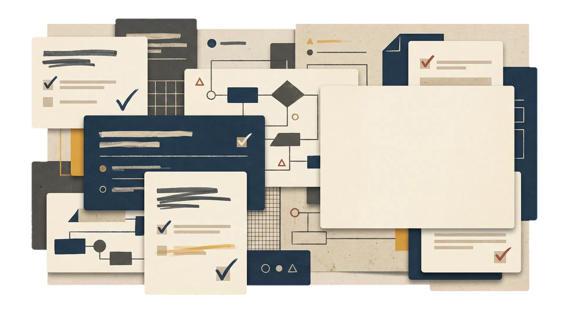 Fond éditorial abstrait pour le quiz de révision