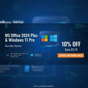AI-generated promotional image for MS Office 2024 Plus & Windows 11 Pro