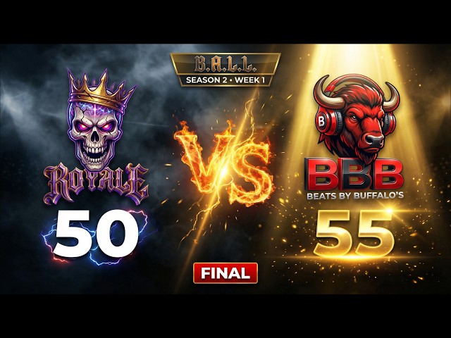 🔥 BBB vs ROYALE 5150 | SEASON 2 WEEK 1 | B.A.L.L. 🔥FINAL SCORE: BBB 55 – ROYALE 5150 50