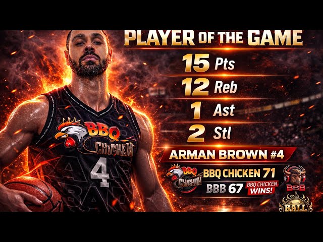 Player of the Game - BBQ Chicken vs Beats By Buffaloes #4 Arman Brown