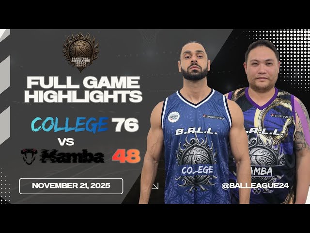 Playoffs Semifinal Round Gm 2: College (2) vs Mamba (3)