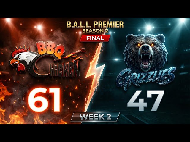 BBQ Chicken DOMINATES Grizzlies 61-47 🔥 | B.A.L.L. Premier
