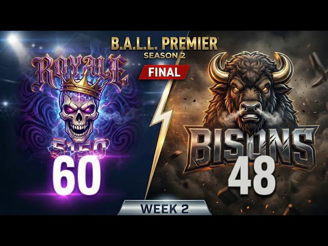 Royale DOMINATES Bisons 60-48 🔥 | B.A.L.L. Premier Highlights
