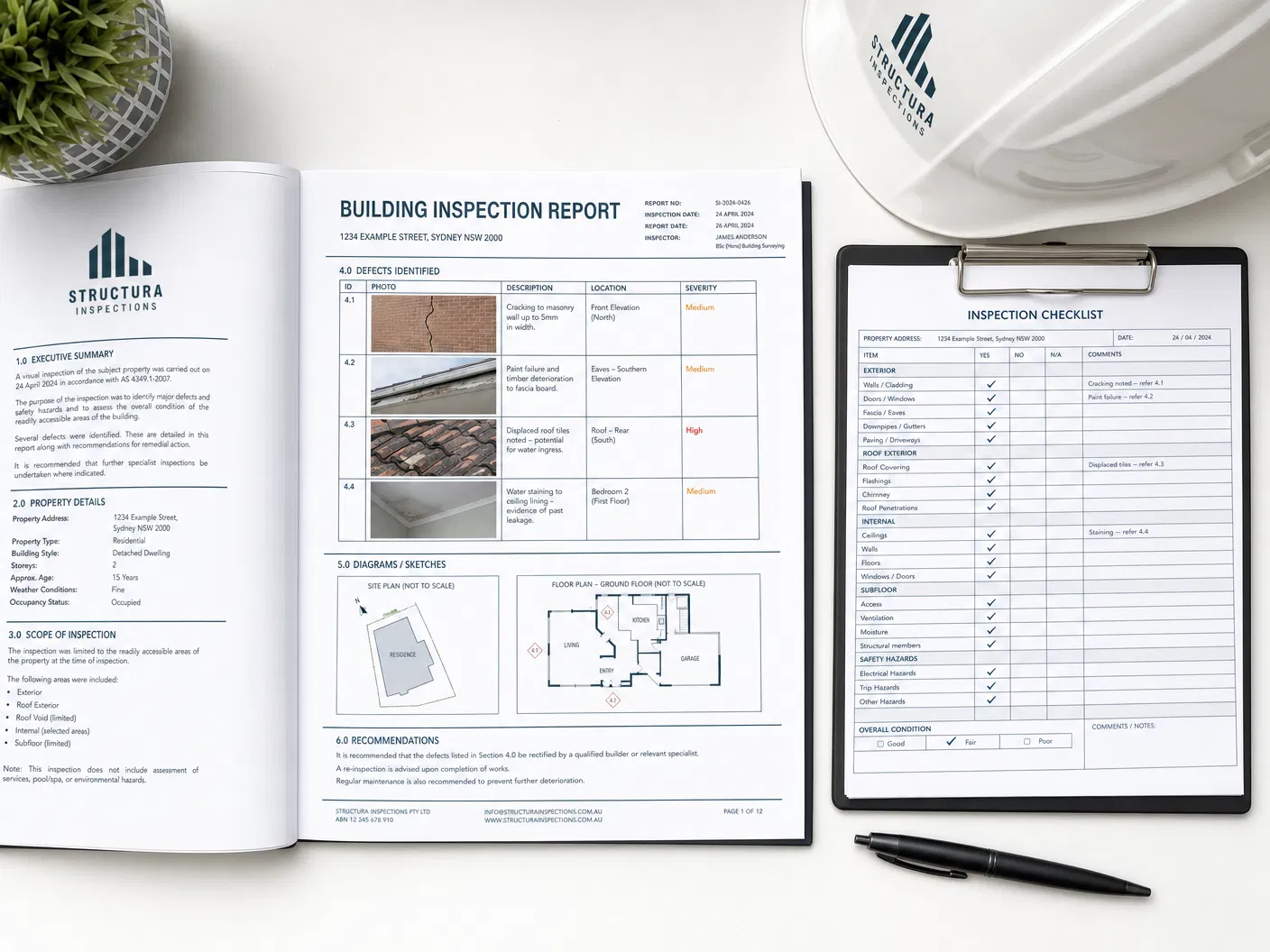 Sample building inspection report