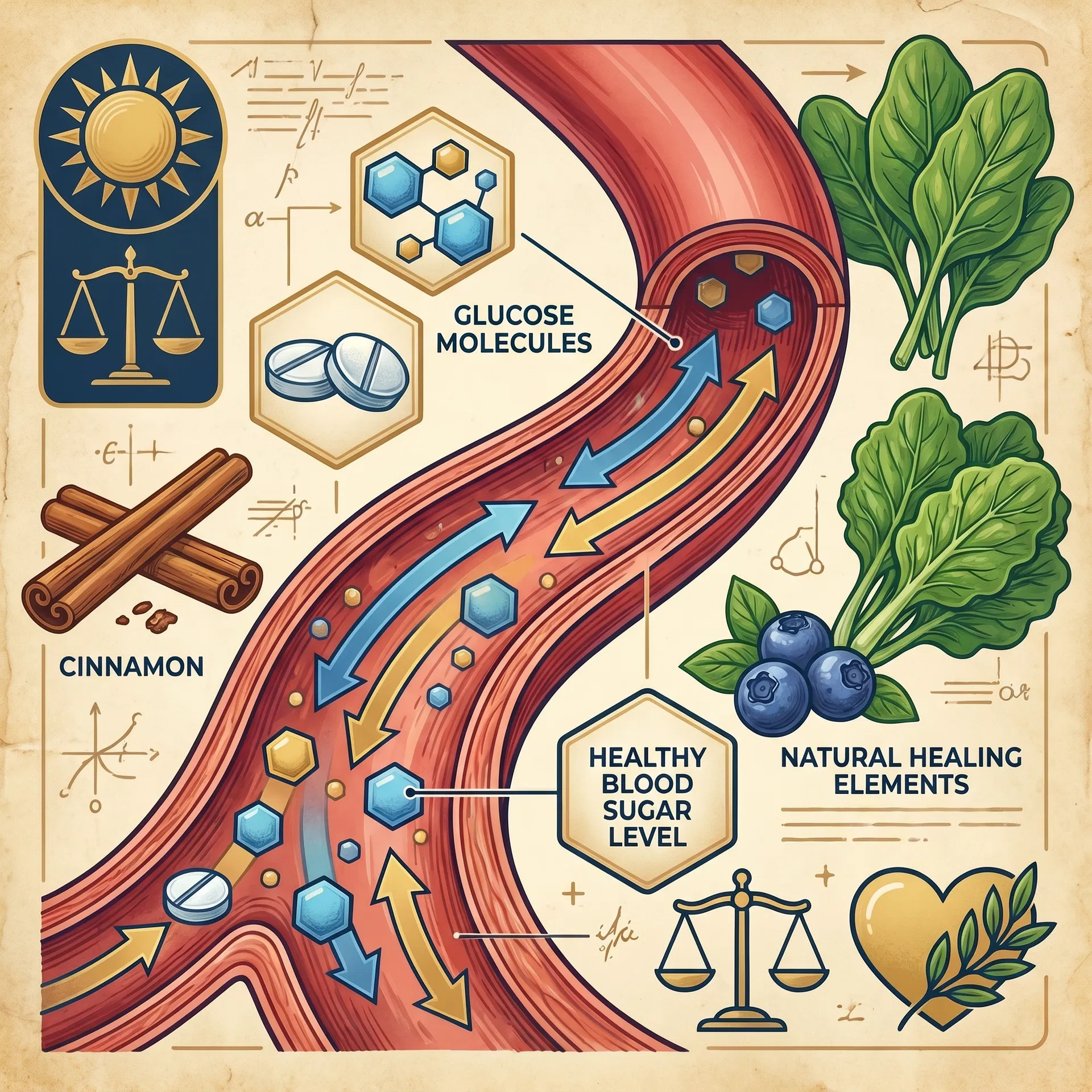 Blood sugar wellness illustration