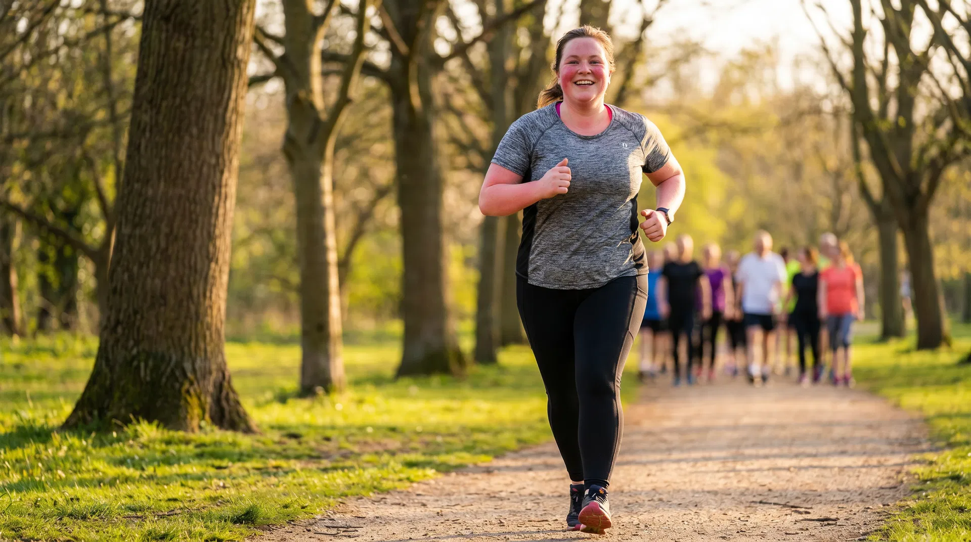 Person with healthy blood sugar levels