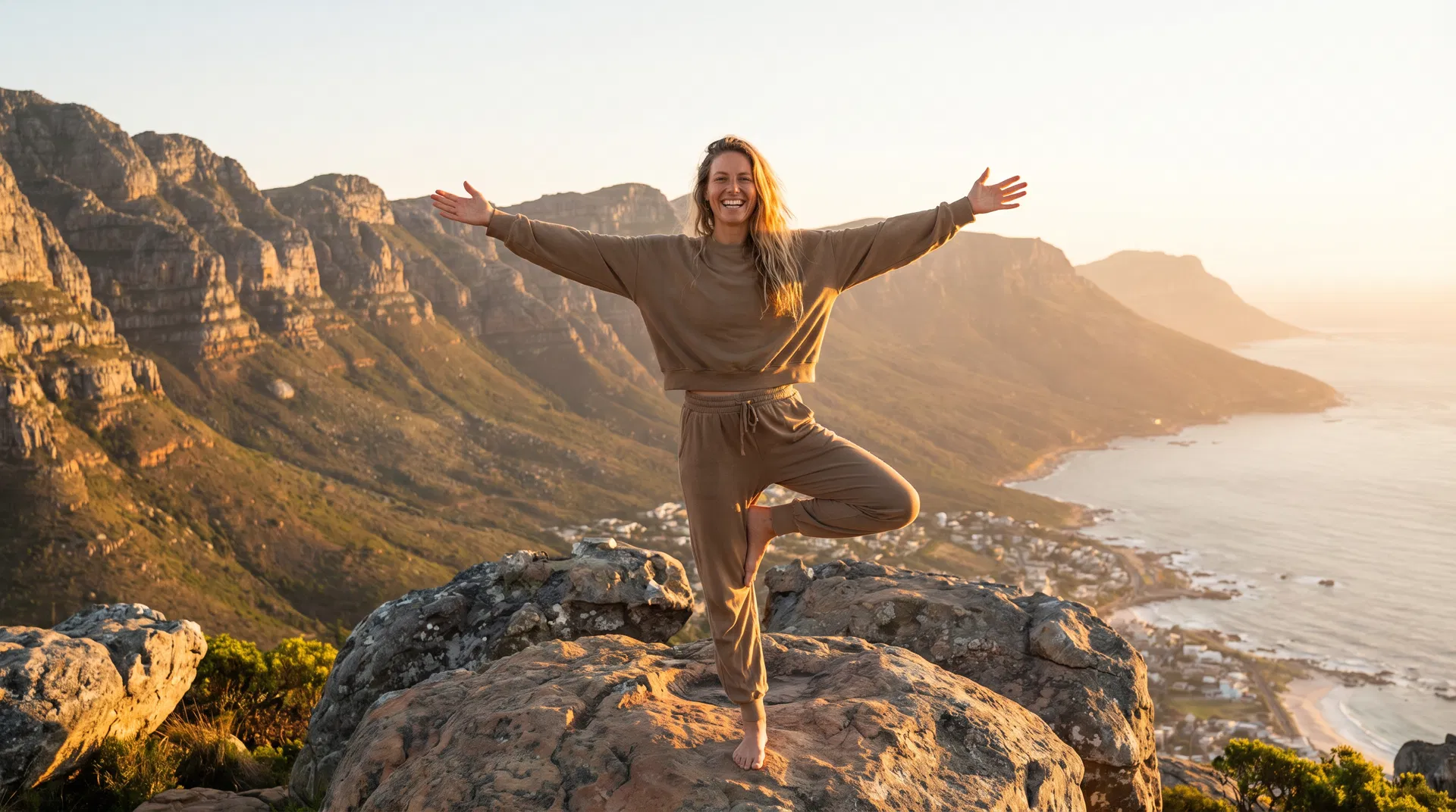 Person with restored balance and confidence