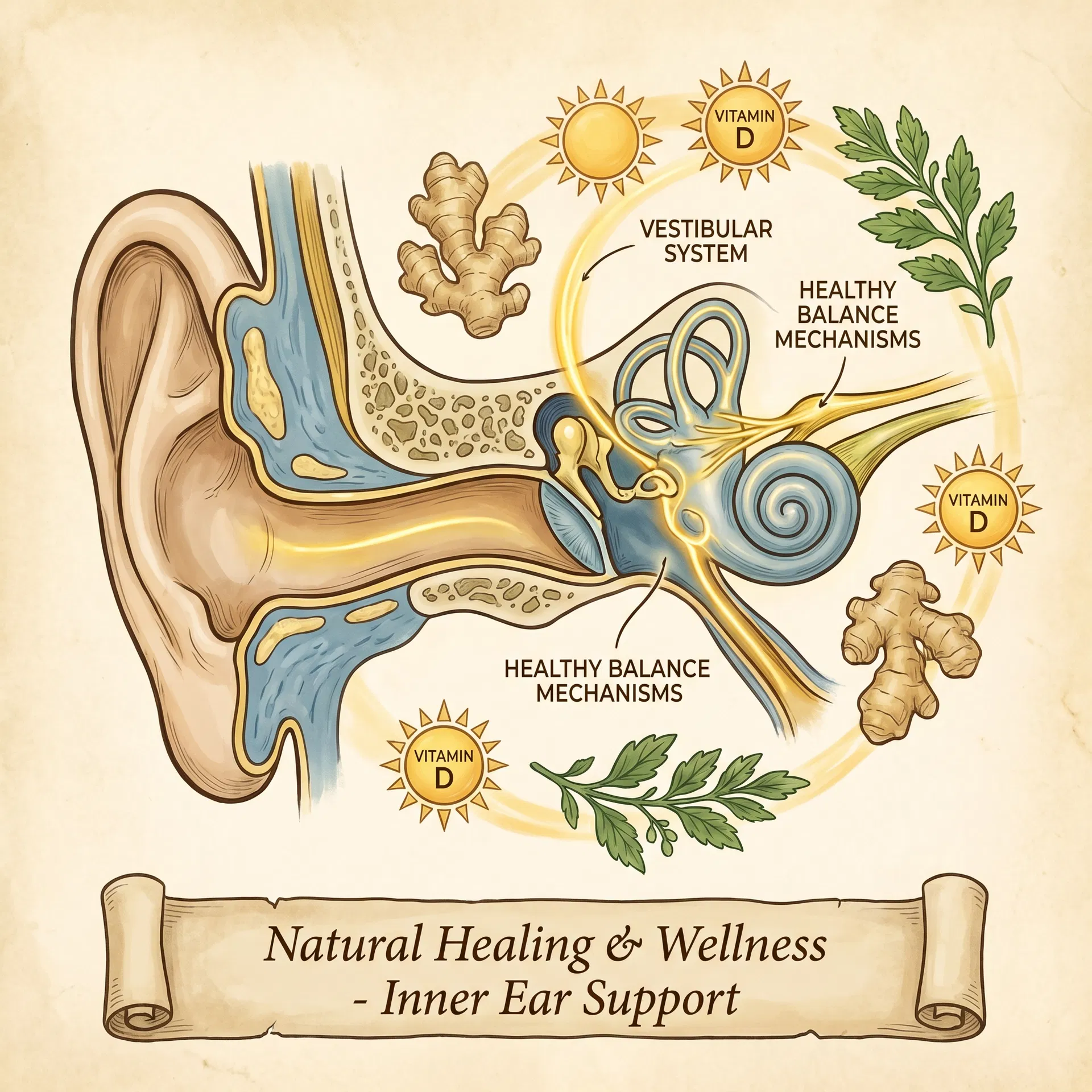 Inner ear wellness illustration