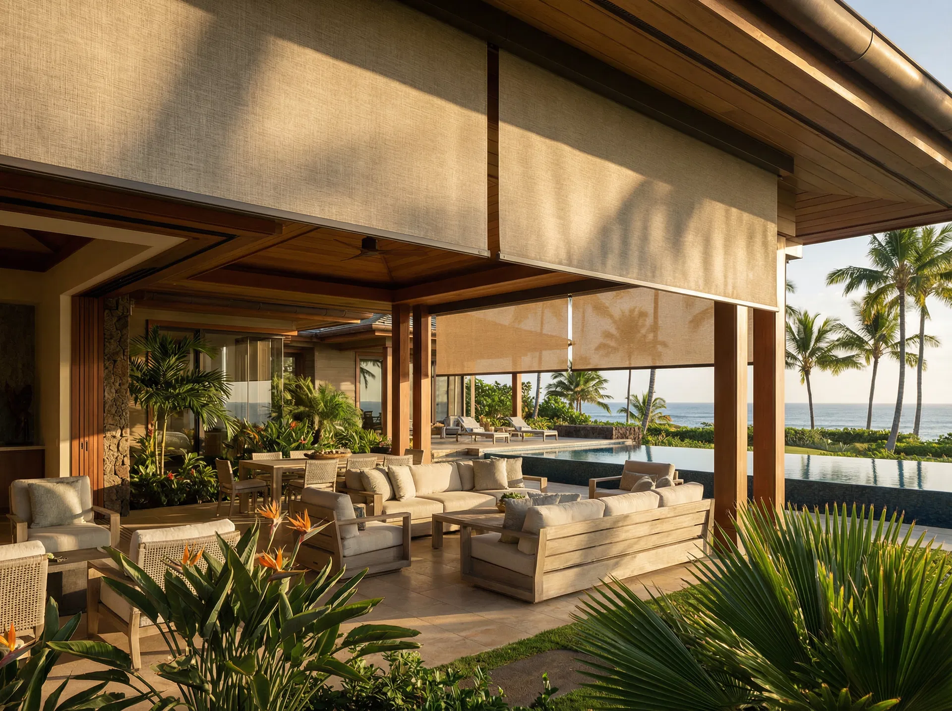 Exterior Solar Shades - custom window treatments by Isla Shades in Pinellas County