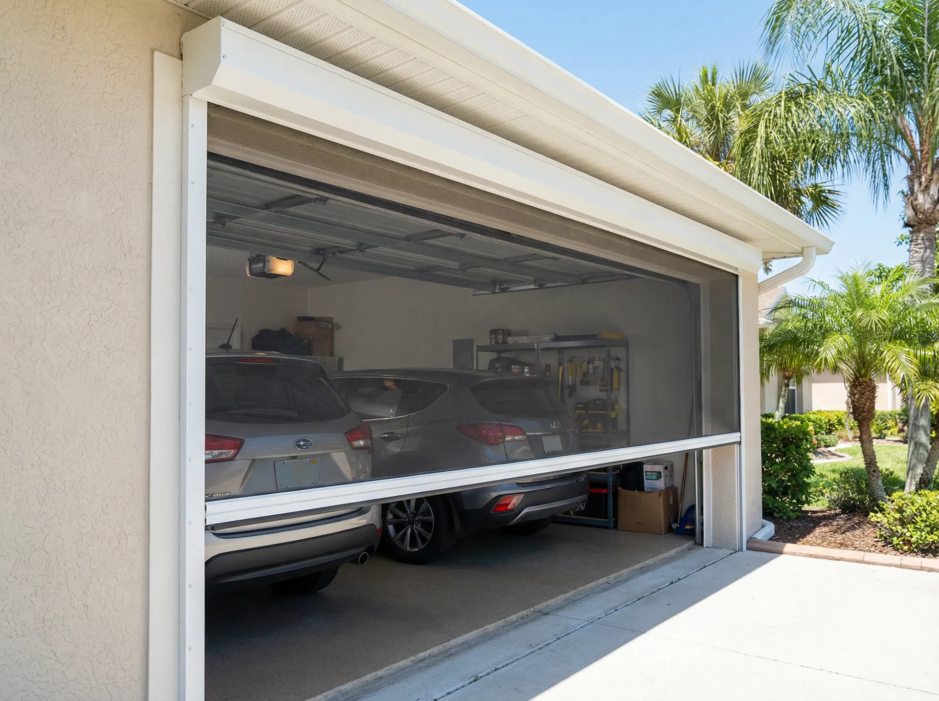 Motorized Garage Door Screens