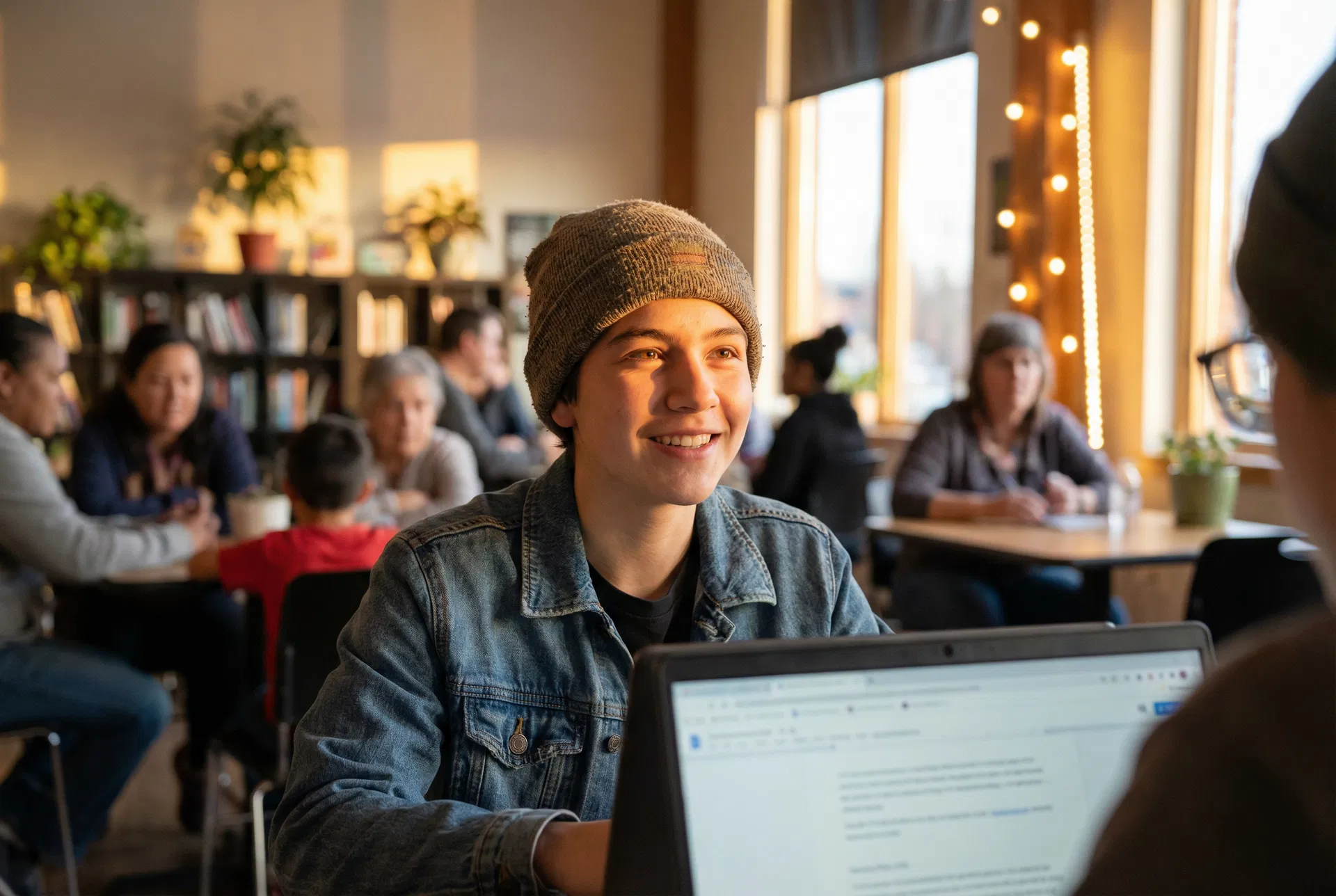 Marcus, a Roots Forward youth program graduate