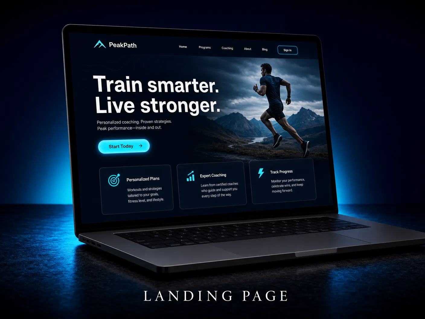 Calloway Digital landing page design portfolio sample