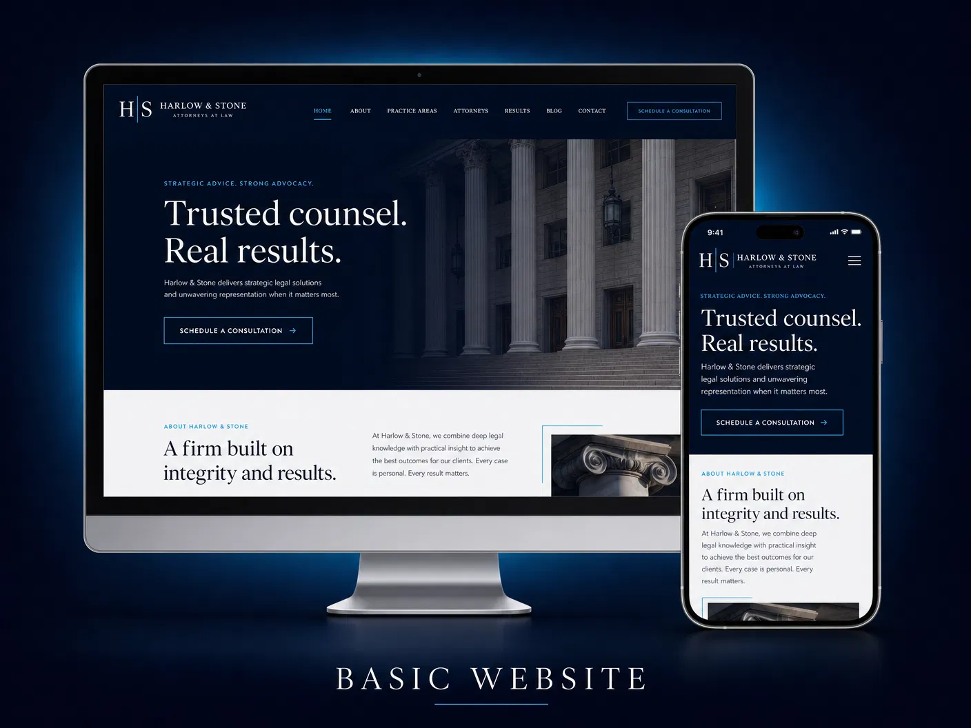 Calloway Digital basic website design portfolio sample