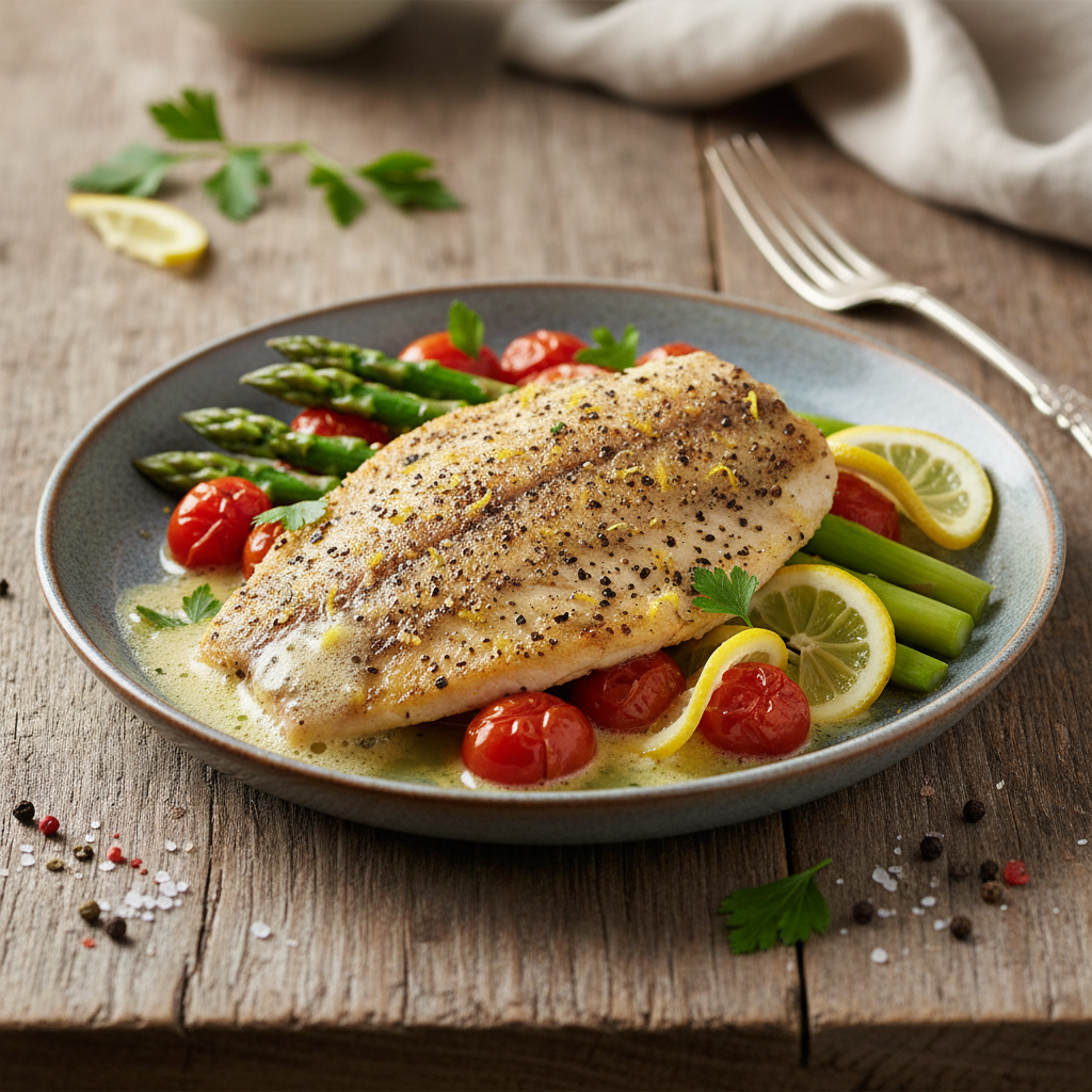 Foto da receita Filé de Tilápia ao Lemon Pepper