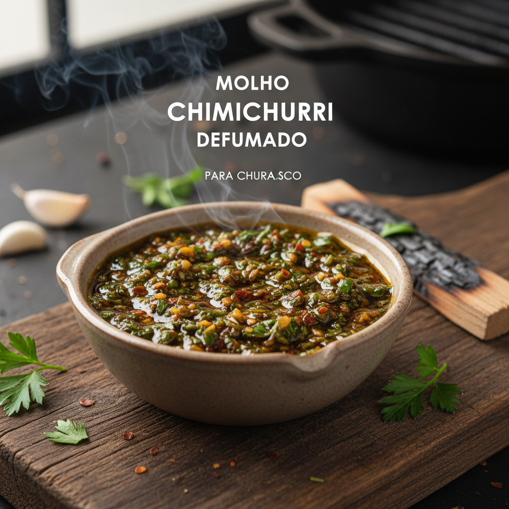Foto da receita Molho Chimichurri Defumado para Churrasco
