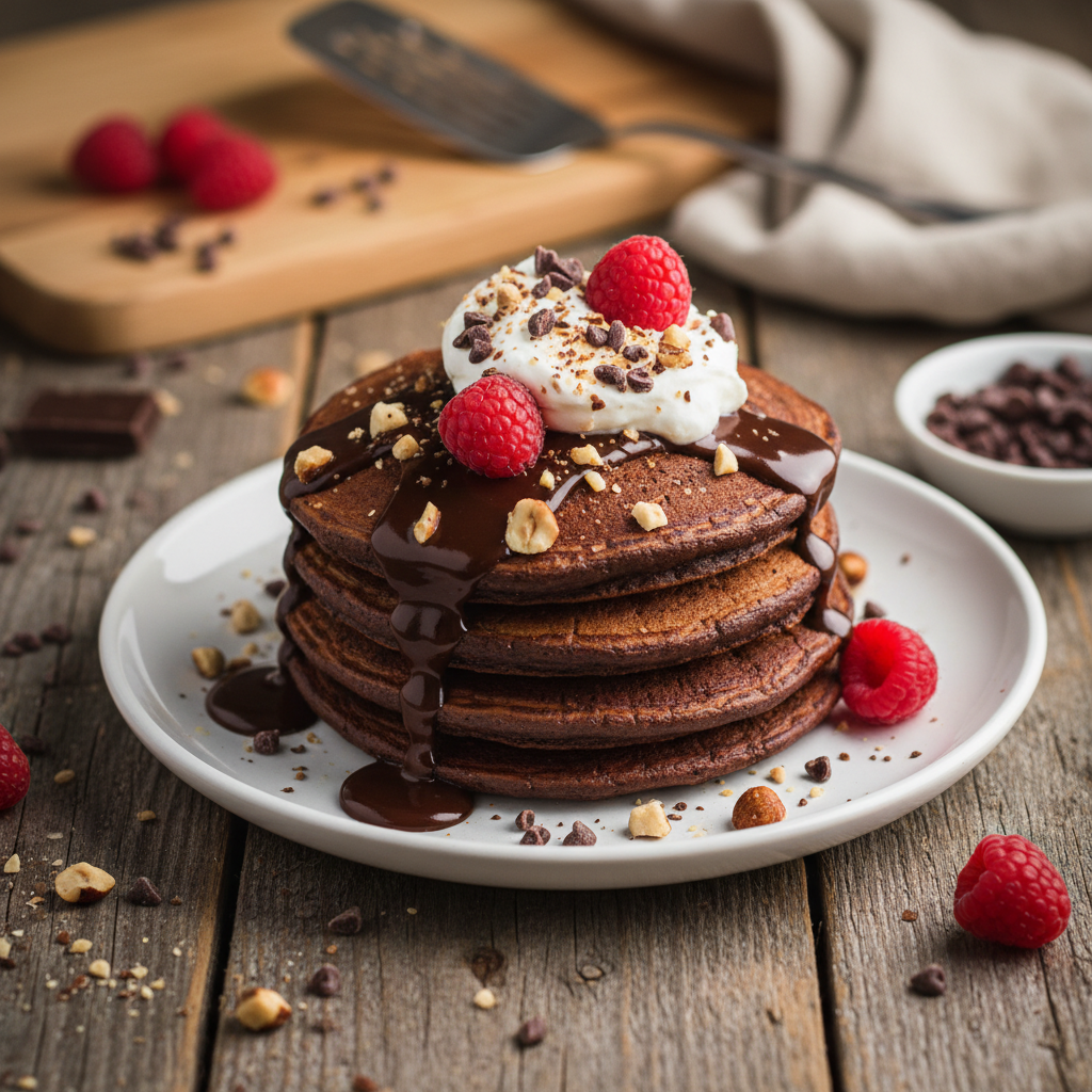Foto da receita Panqueca Proteica de Chocolate