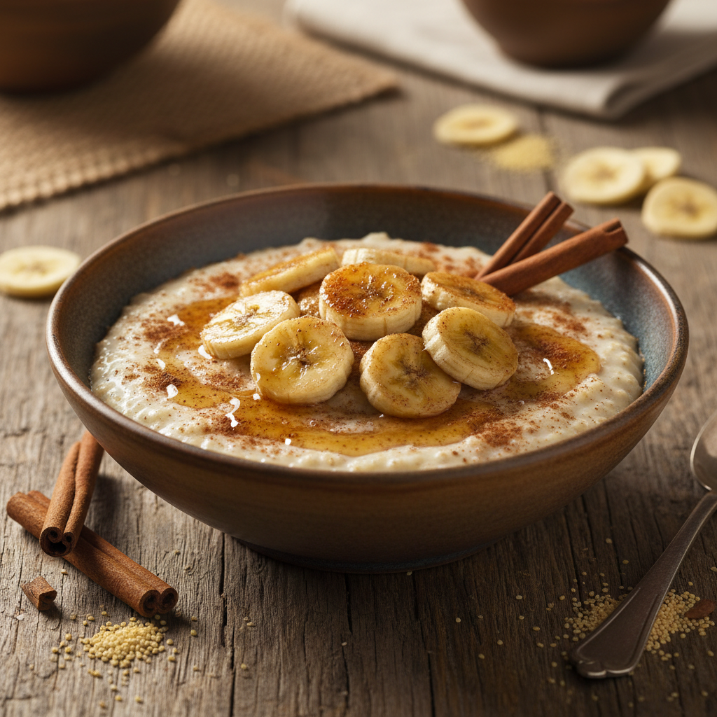 Foto da receita Mingau de Amaranto com Banana e Canela