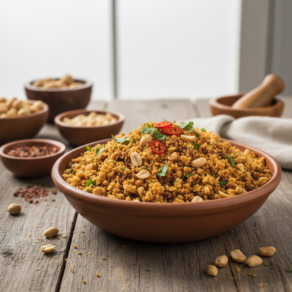 Foto da receita Farofa Crocante de Amendoim