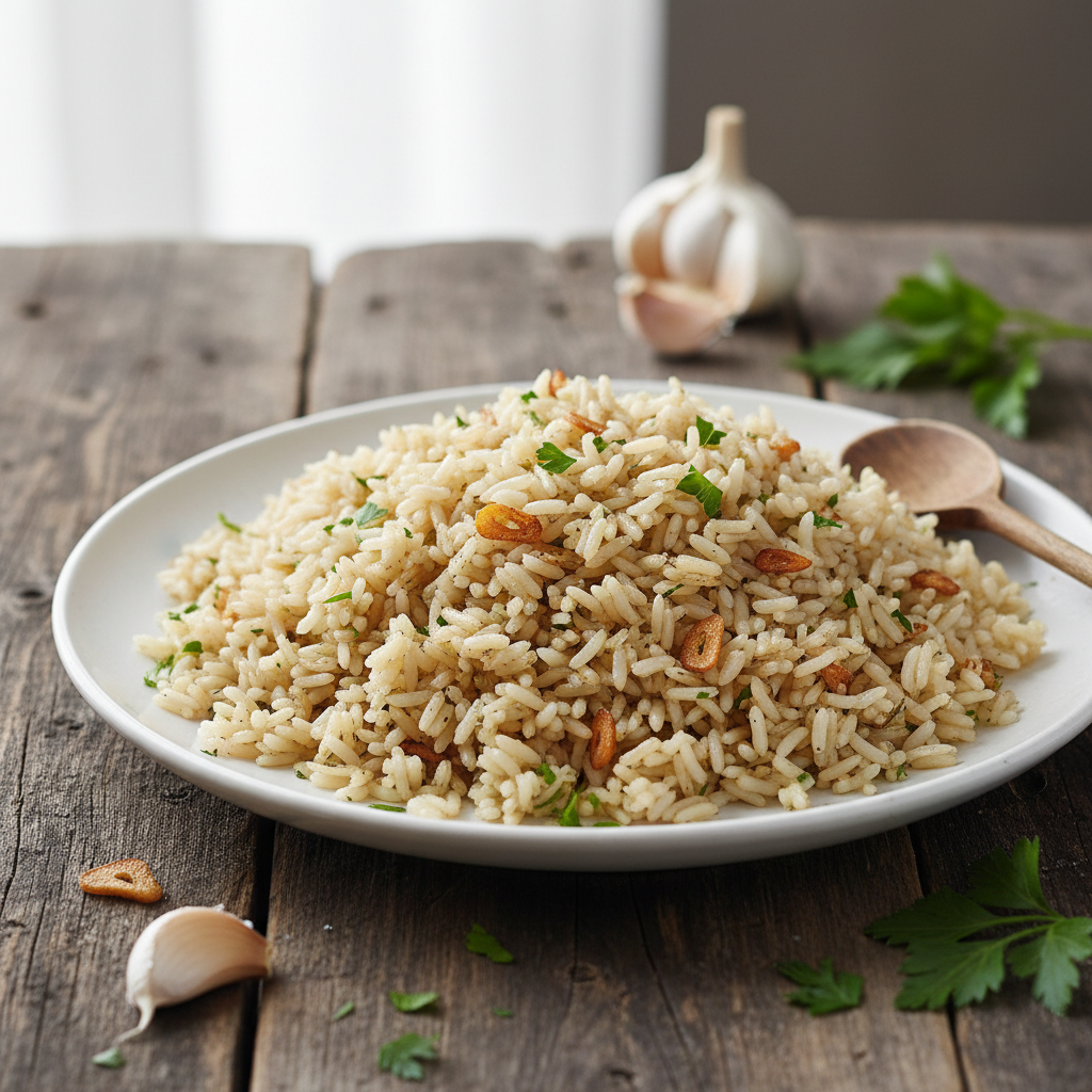 Foto da receita Arroz Integral Soltinho com Alho
