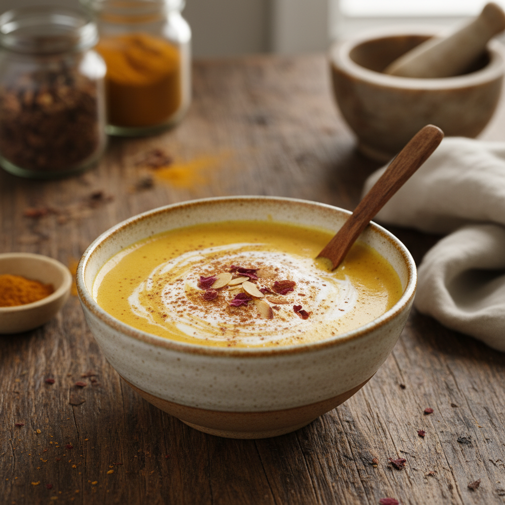 Foto da receita Leite Dourado com Ashwagandha