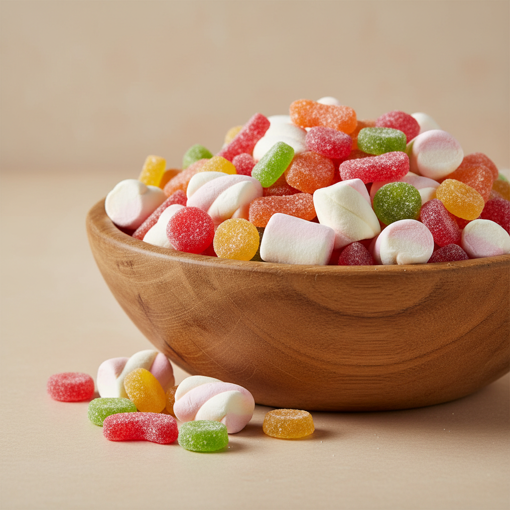 Balas De Gelatina Com Marshmallow