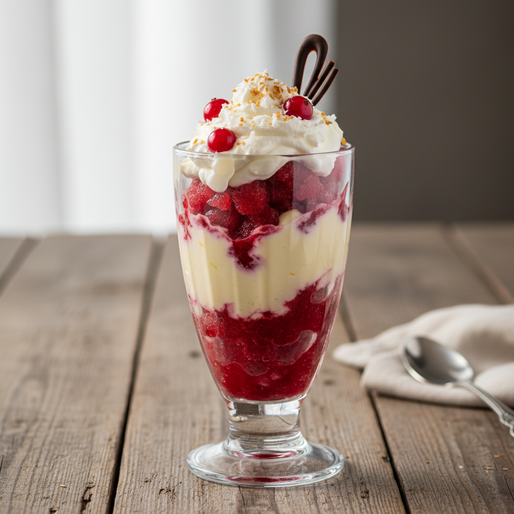 Foto da receita Taça Gelada de Calipso com Creme