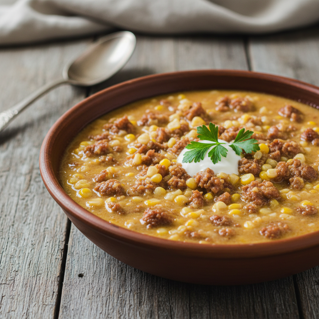 Foto da receita Canjiquinha Cremosa com Linguiça