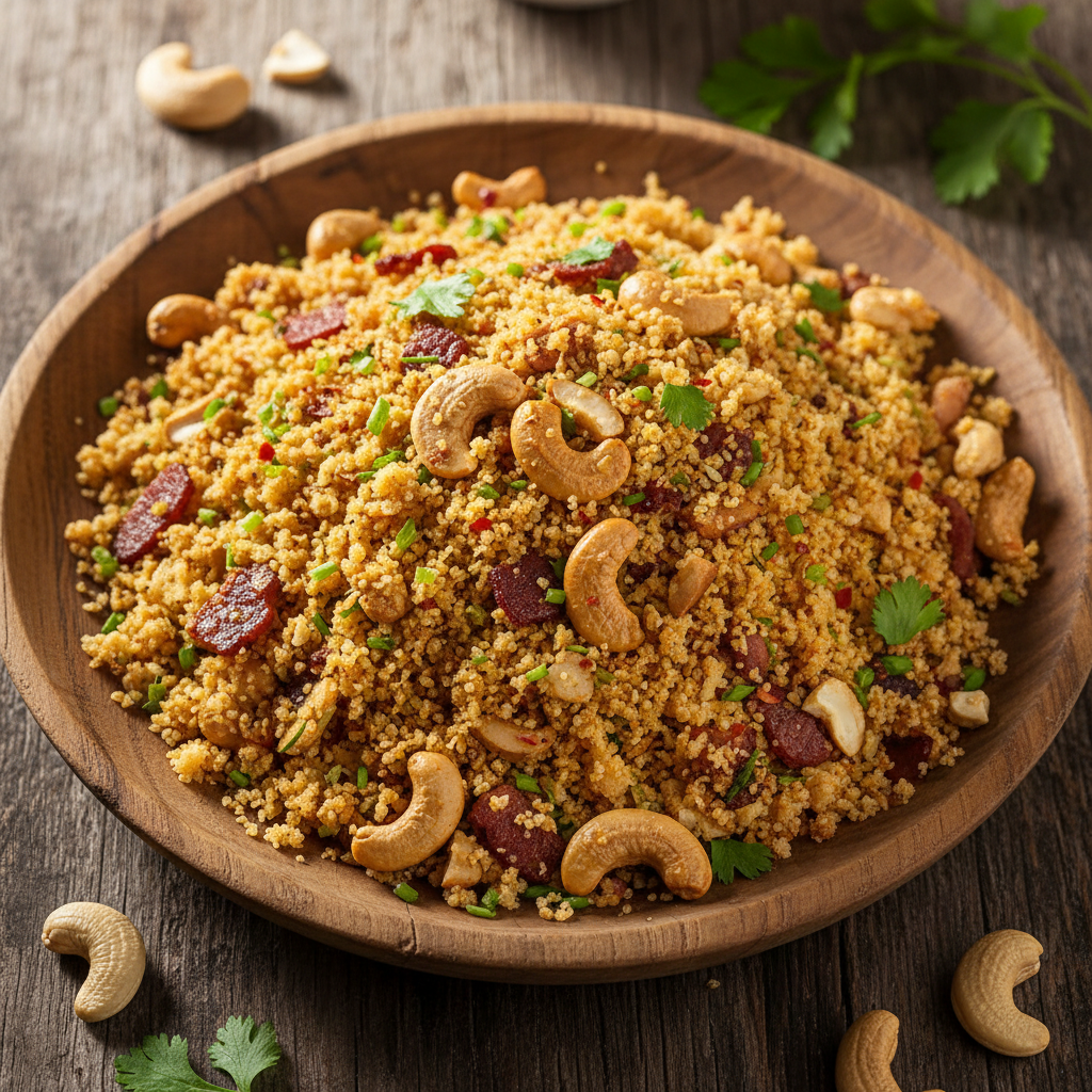 Foto da receita Farofa de Castanha de Caju