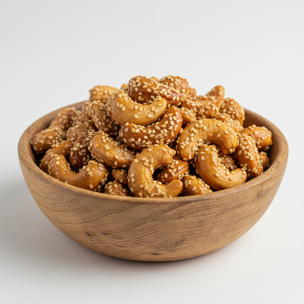Castanha De Caju Caramelizada Gergelim