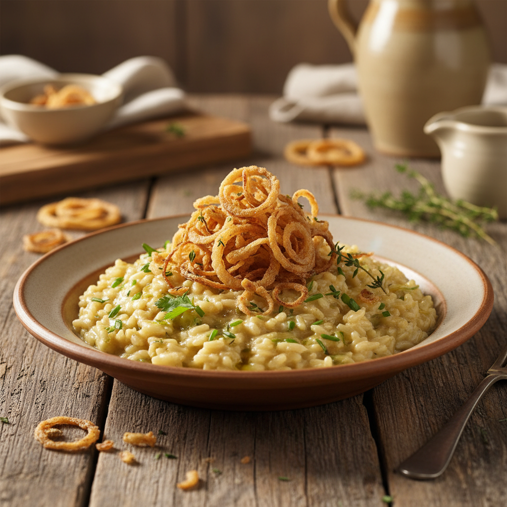 Foto da receita Arroz Cremoso com Cebola Crisp