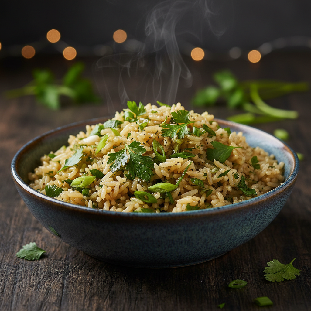 Foto da receita Arroz Aromático com Cheiro Verde