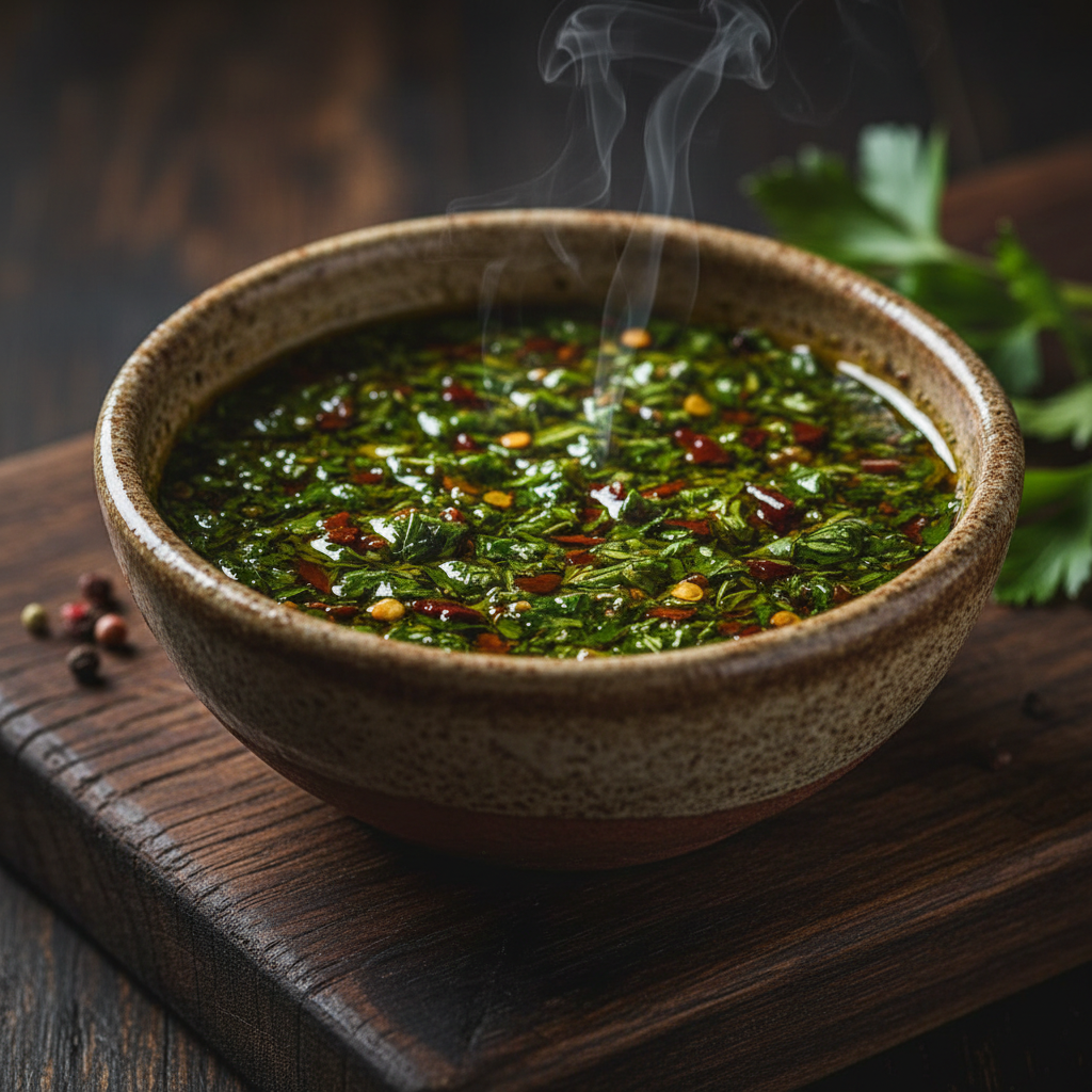 Foto da receita Molho Chimichurri Defumado Clássico